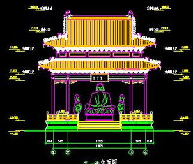 萬佛亭古建筑施工圖紙免費下載 園林古建