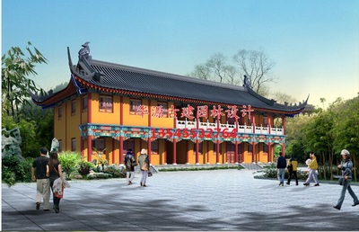 湖南寺廟工程_華源古建園林工程設計圖片|湖南寺廟工程_華源古建園林工程設計產品圖片由大冶華源古建園林工程設計公司生產提供-